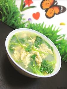 青菜豆丹湯