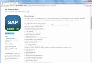 SAP Mobile from Apple Store