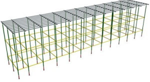 鋼性建築模板支撐組合結構
