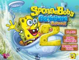 海綿寶寶浴缸車 海綿寶寶浴缸車