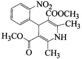 硝苯地平控釋片分子機構式