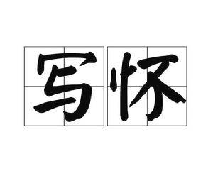 寫懷[漢語詞語]