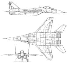 米格-29三視圖