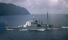 擔任核試驗旗艦時的德格拉斯號巡洋艦