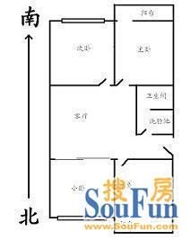 東湖別墅 3室 戶型圖