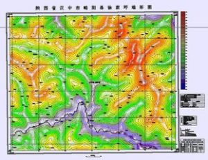 化探等值線圖