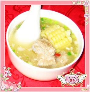 玉米蚌肉湯