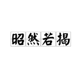 昭然若揭[字詞]