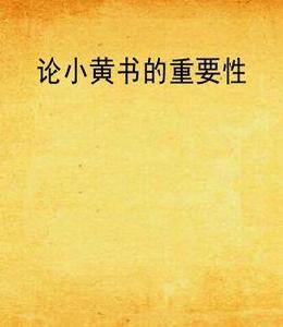 論小黃書的重要性