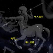 半人馬座與其主星南門二