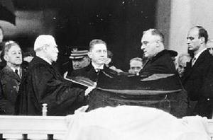 1937年富蘭克林·羅斯福連任就職宣誓