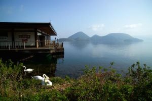 北海道洞爺湖[日本北海道西南部淡水湖泊]