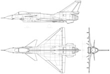 殲-10三視圖 