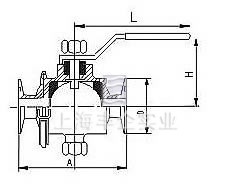 衛生級快裝球閥 結構圖