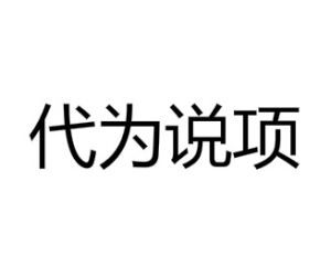 代為說項