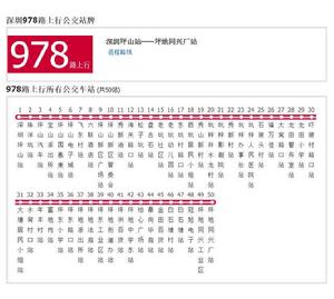 深圳公交978路
