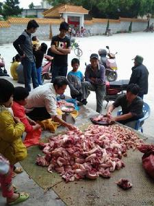 2014年二月初二文林村“做福”分豬肉