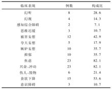 28例冰毒所致精神障礙的精神症狀