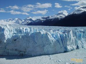 冰川的景色