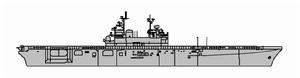 “美國”級兩棲攻擊艦側視圖