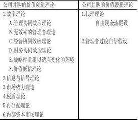 併購動因理論