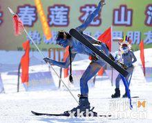 長春蓮花山滑雪場精彩表演