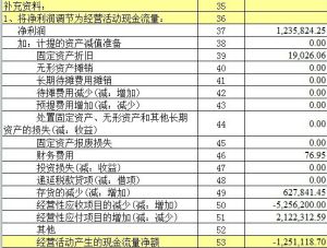 經營活動產生的現金流量淨額