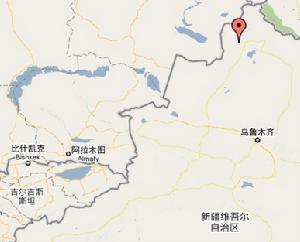 沖乎爾鄉在新疆維吾爾自治區內位置