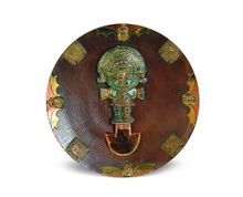 銅鑲杜米掛盤 銅鑲杜米掛盤