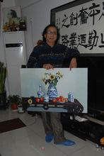 陳榮教授和他的油畫