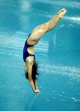 劉嬌在第五屆東亞運動會跳水三米板決賽