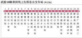 天津公交武清10路雙河線