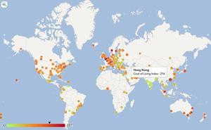 全球城市生活成本排行榜