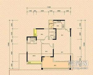 幸福里二期D1戶型 3室2廳2衛