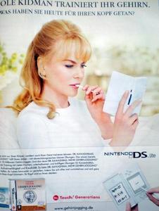 妮可基德曼代言任天堂DS