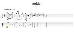 nokia tune曲譜