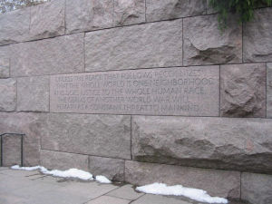 羅斯福紀念館中的紀念牆