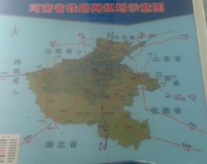 河南省鄭渝高鐵的規劃圖