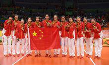 中國女排獲2016年裡約奧運會冠軍
