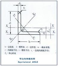 等邊角鋼矢量圖