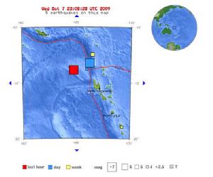 太平洋島國萬那杜附近海域發生7.8級地震
