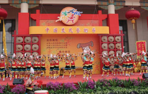 參加首屆中國農民藝術節開幕表演剪影