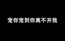 寵你寵到你離不開我