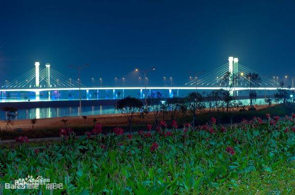 ”千年帝鄉“南陽光武“（劉秀）大橋夜景