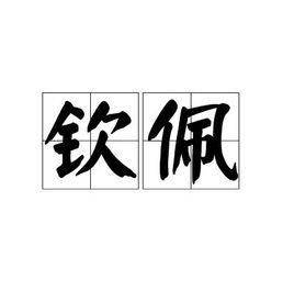 欽佩[漢語詞語]