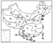圖2 中國氣候區劃