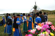 青海蒙古族祭敖包