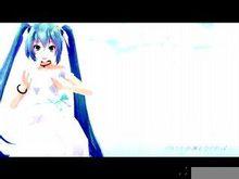 身著白色連衣裙的Tda式初音