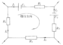 圖2 電路中的迴路