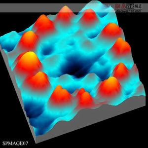 用掃描隧道顯微鏡拍攝到的圖像